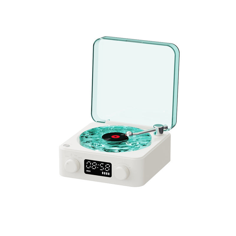 Retro Turntable Bluetooth Speaker – Vinyl Player with RGB Light