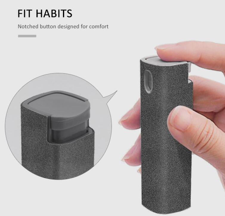 2-in-1 Screen Cleaner Kit – Microfiber Spray Tool for Phone & Laptop Display Dust Removal