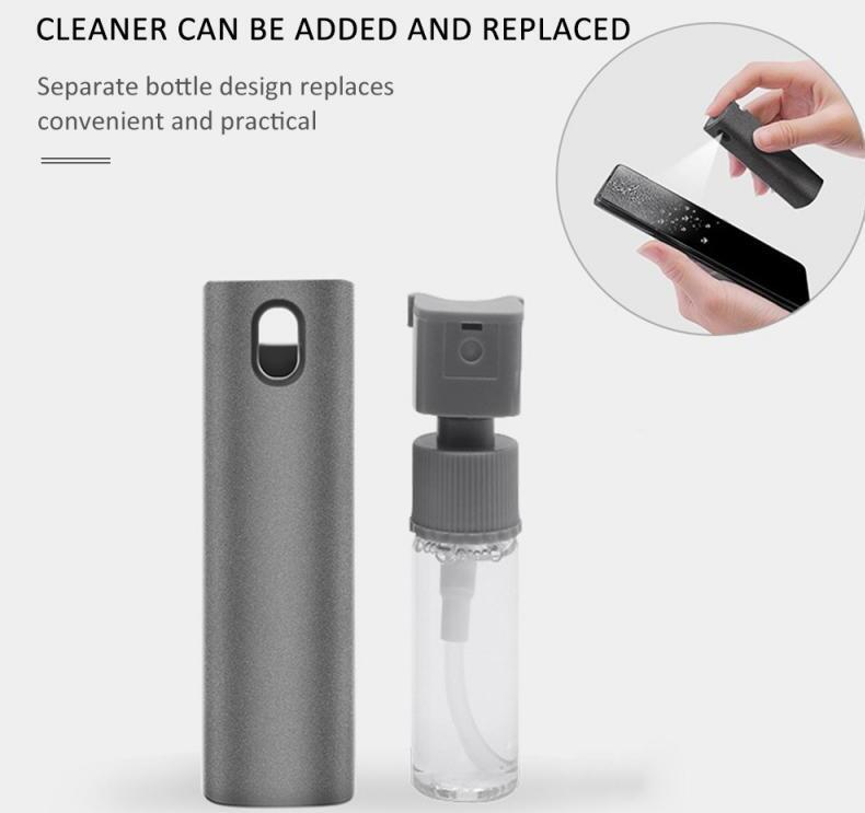 2-in-1 Screen Cleaner Kit – Microfiber Spray Tool for Phone & Laptop Display Dust Removal