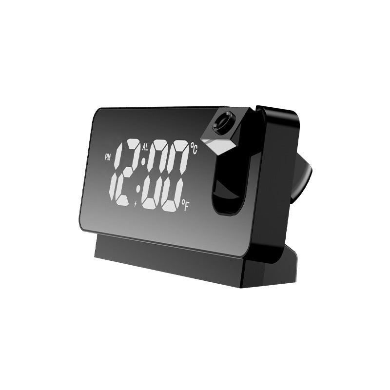 3D Projection LED Alarm Clock – Mirror Display with Snooze for Home & Office