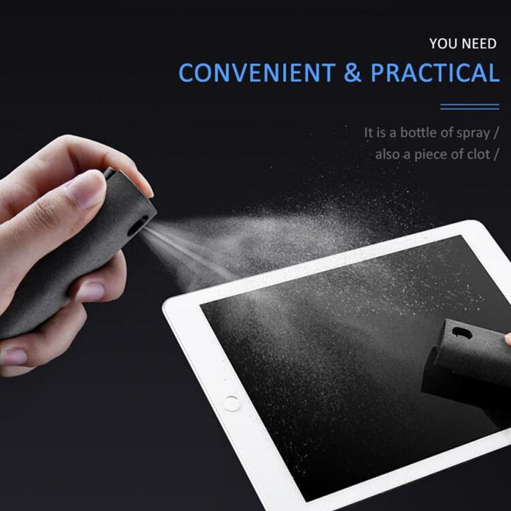 2-in-1 Screen Cleaner Kit – Microfiber Spray Tool for Phone & Laptop Display Dust Removal