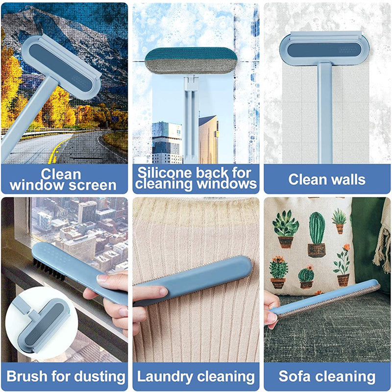 Multifunction Pet Hair Removal Brush for Dogs, Cats, Furniture & Window Screens