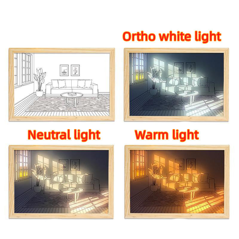 Illuminated Wall Art – LED Light Painting for Bedroom Decor