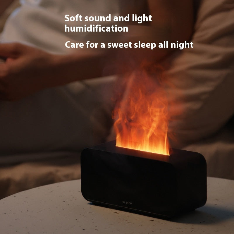 Flame Humidifier Diffuser – USB Aromatherapy with Timer
