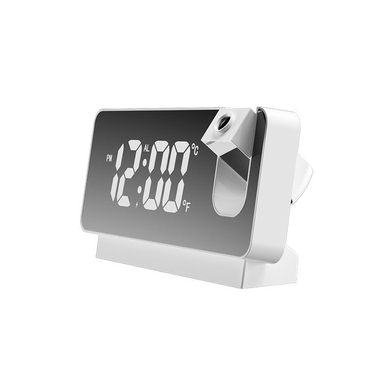 3D Projection LED Alarm Clock – Mirror Display with Snooze for Home & Office