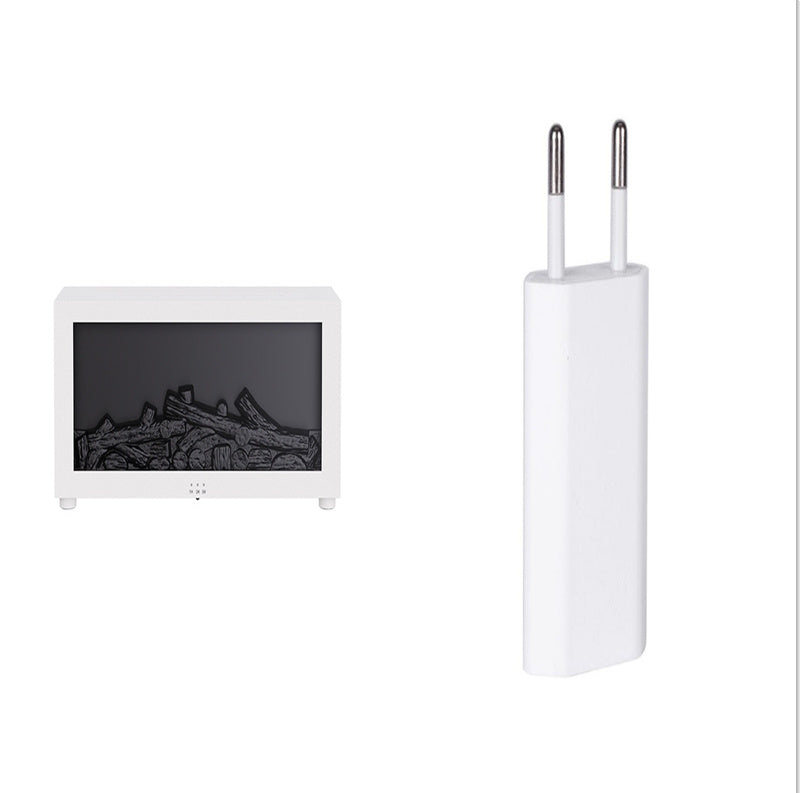 Flame Aromatherapy Diffuser – 3D Fireplace & Humidifier