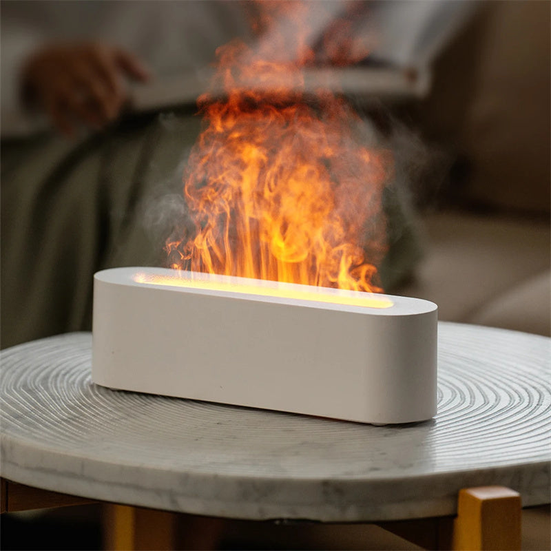 Realistic Fire Diffuser – Cool Mist Humidifier & Aromatherapy Lamp