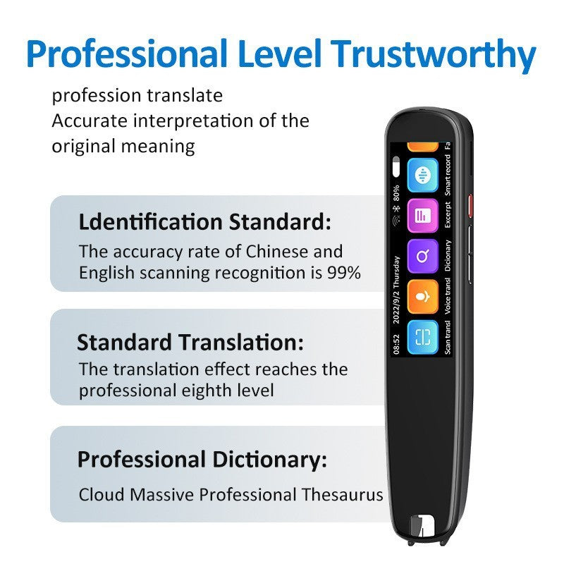 Smart Offline Scanning Translator Pen – Instant Dictionary & Voice Translation