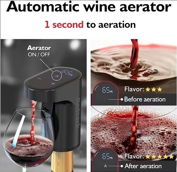 Smart Electric Wine & Liquor Dispenser – Touch-Control Auto Pouring Redsack Gadget
