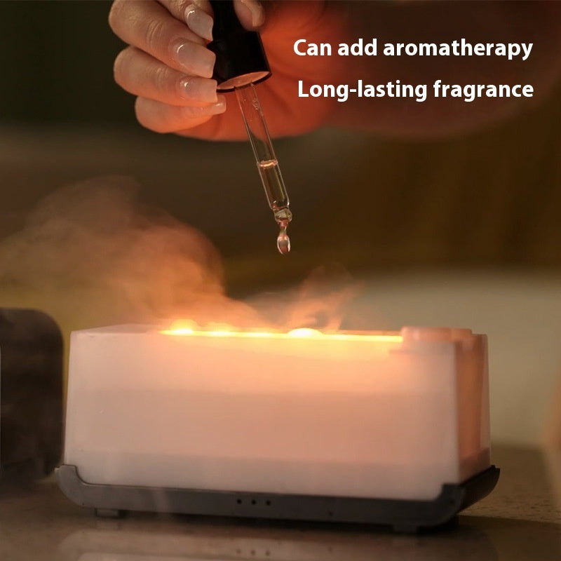 Flame Humidifier Diffuser – USB Aromatherapy with Timer