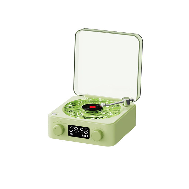 Retro Turntable Bluetooth Speaker – Vinyl Player with RGB Light
