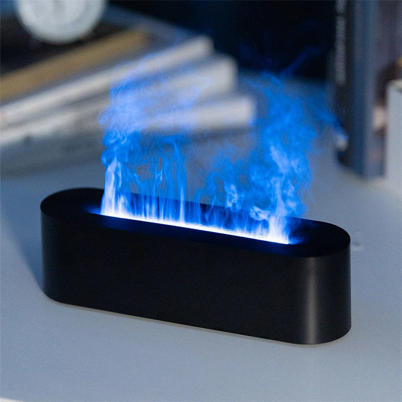 Realistic Fire Diffuser – Cool Mist Humidifier & Aromatherapy Lamp