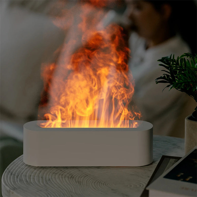 Realistic Fire Diffuser – Cool Mist Humidifier & Aromatherapy Lamp